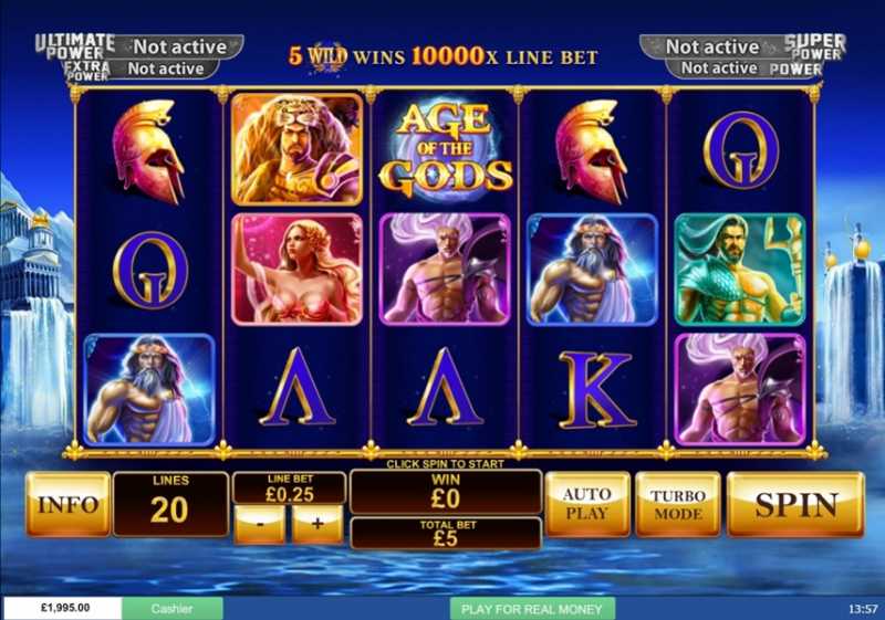 Slot gratis online Age of the Gods: King of Olympus