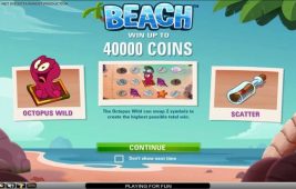 Beach Slot Homepage