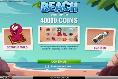 Beach Slot Homepage