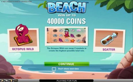 Beach Slot Homepage