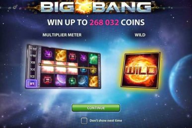 Big Bang Slot Homepage