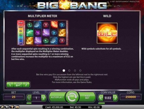 Big Bang Slot Features