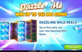 Dazzle Me Slot Homepage