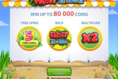 Fruit Shop Slot Homepage