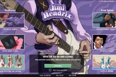 Jimi Hendrix Slot Homepage