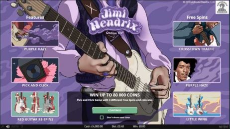 Jimi Hendrix Slot Homepage