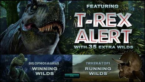 Jurassic Park Slot Featuring T-Rex Alert
