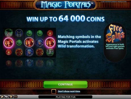 Magic Portals Slot Homepage