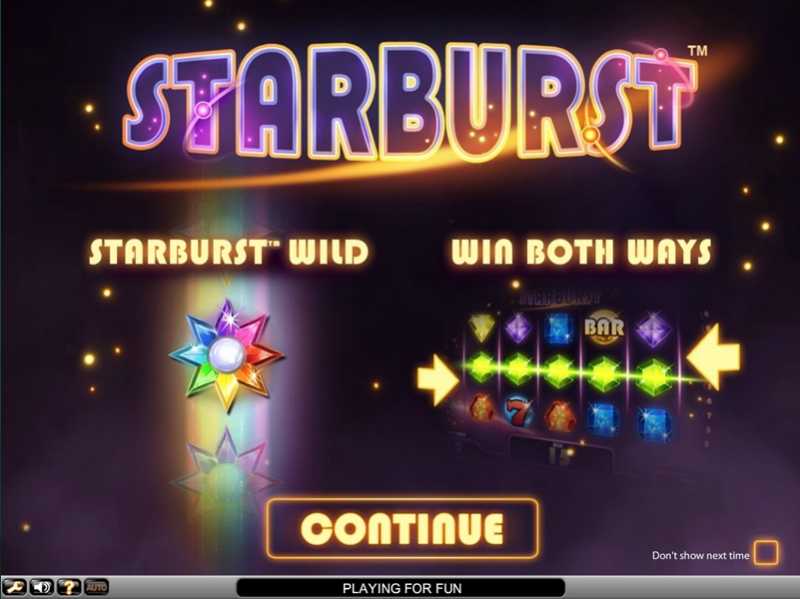 Starburst Slot Homepage