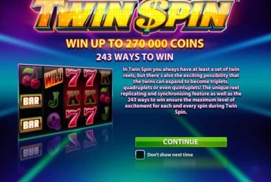 Twin Spin Slot Homepage