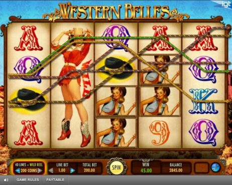 Western Belles Slot Win Lines