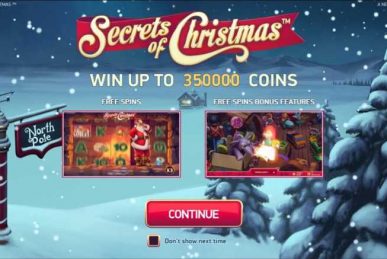 Secrets Of Christmas Slot Homepage