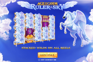 Age Of The Gods: Ruler Of The Sky Slot Homepage