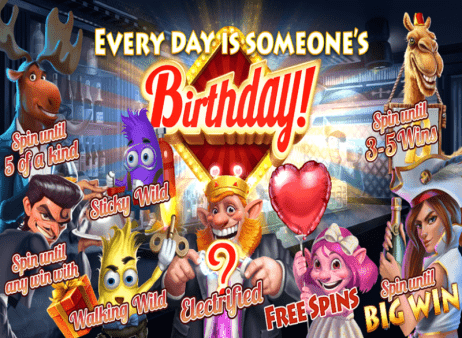 Birthday Slot Homepage