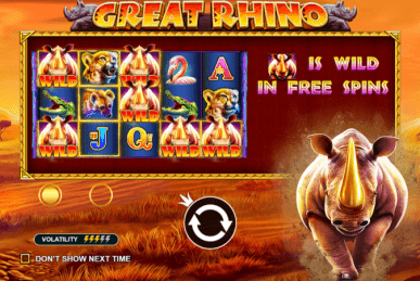 Great Rhino Slot Homepage