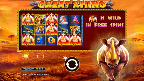 Great Rhino Slot Homepage