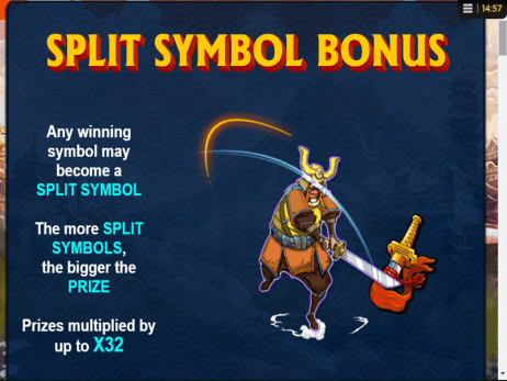 Samurai Split Slot Symbol Bonus