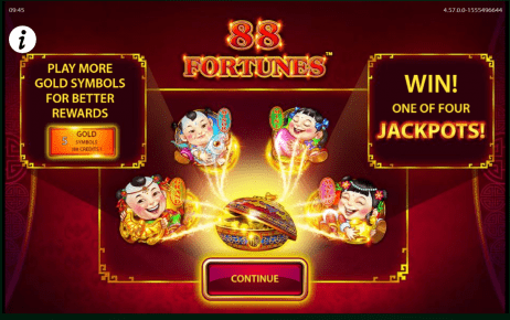 88 Fortunes Slot Homepage