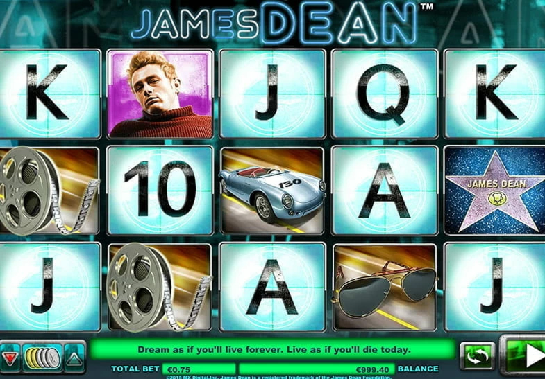 James Dean Slot Gameplay