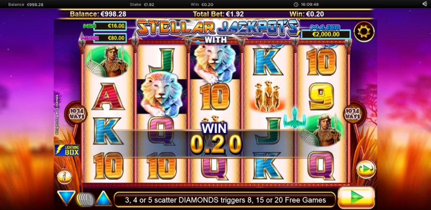 Stellar Jackpots with Silver Lion Slot Gameplay