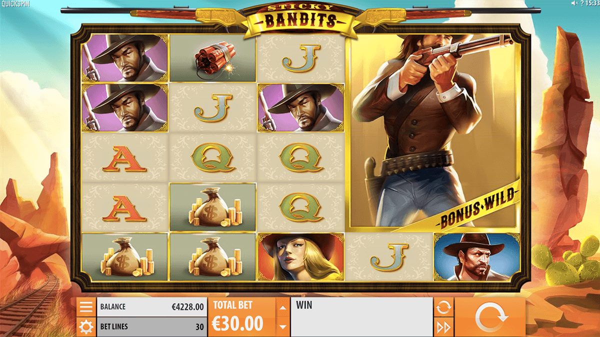 Sticky Bandits Slot Gameplay