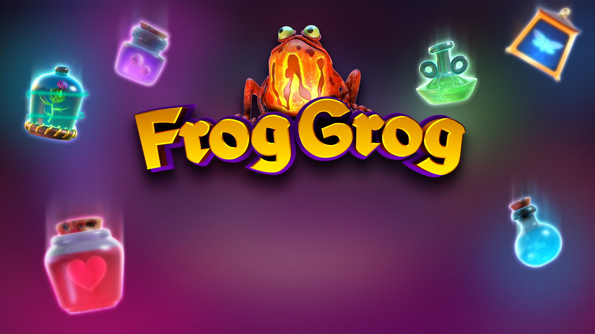 Frog Grog Slot Logo
