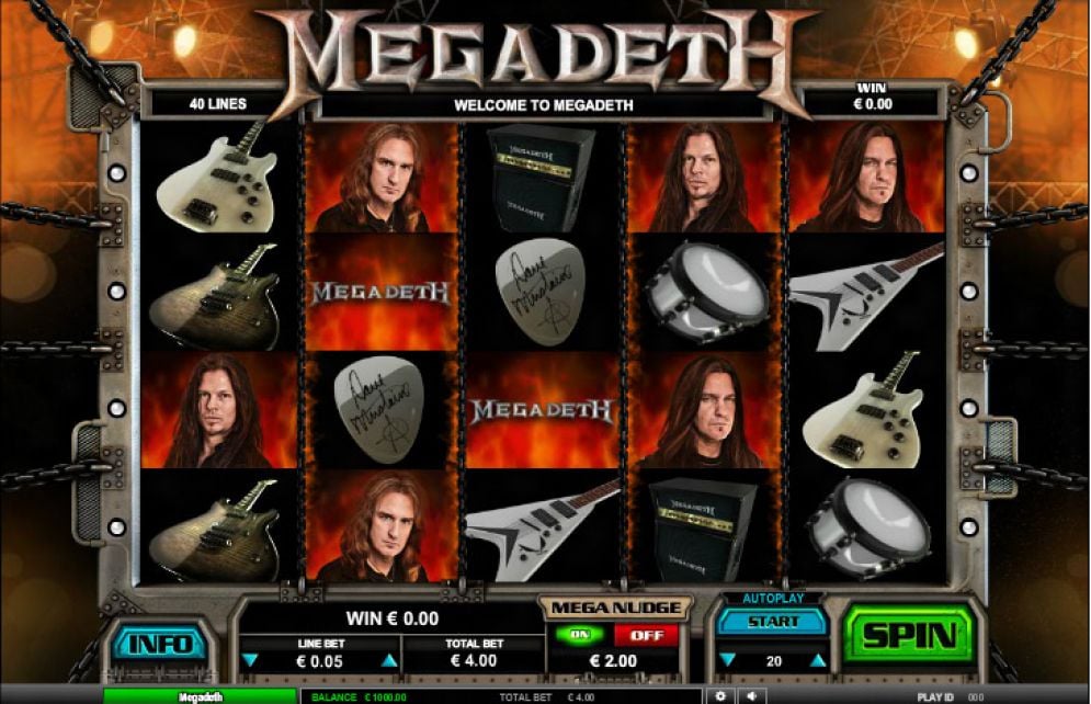 Megadeth Slot Gameplay