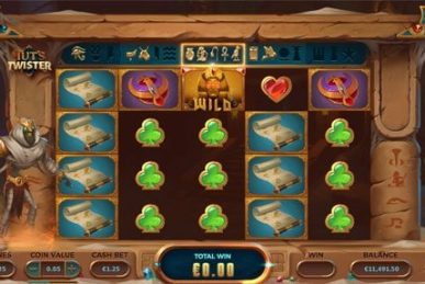 Tuts Twister Slot Gameplay