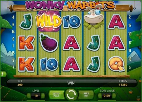 Wonky Wabbits Slot Gameplay