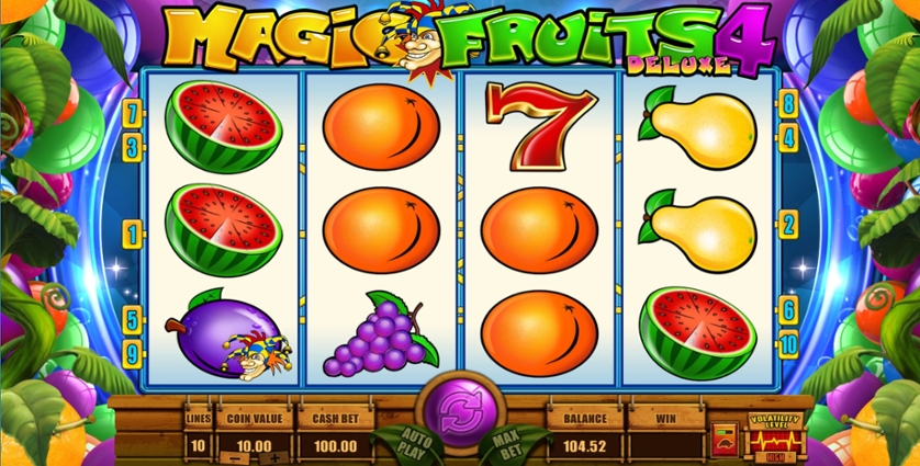 Magic Fruits 4 Deluxe Slot Gameplay