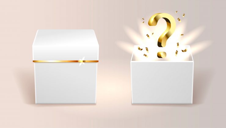 Loot Box Opening with Question Mark