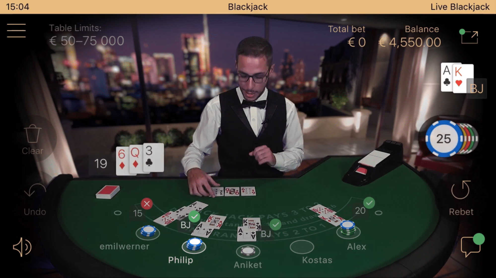 Live Blackjack