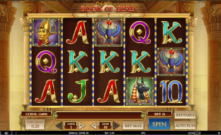 Book of Dead slot gameplay