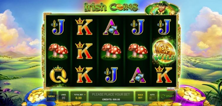 Irish Coins slot gameplay