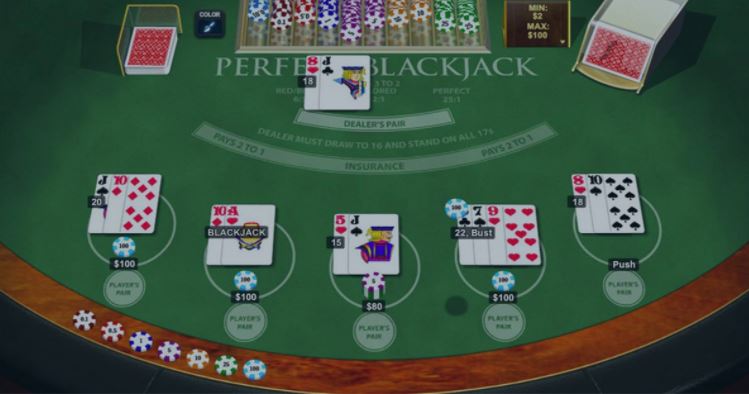 Perfect Blackjack gameplay
