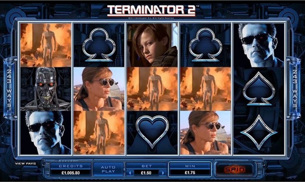 Terminator 2 slot gameplay