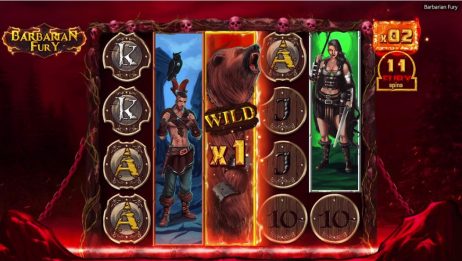 Barbarian Fury slot gameplay