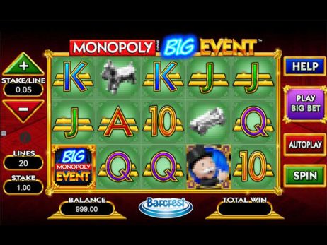 Monopoly Big Event Slot of Barcrest
