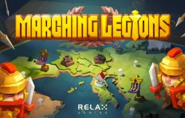 a decorative image of marching legions slot game