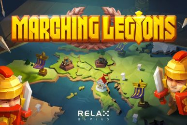 a decorative image of marching legions slot game