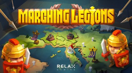 a decorative image of marching legions slot game