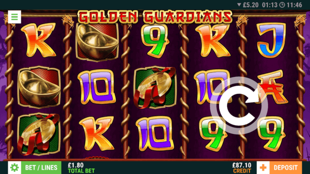 Golden Guardians Slot Gameplay
