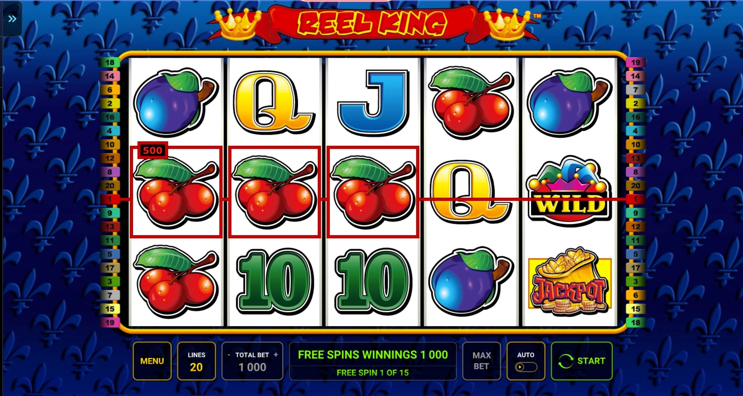 Reel King Slot Gameplay