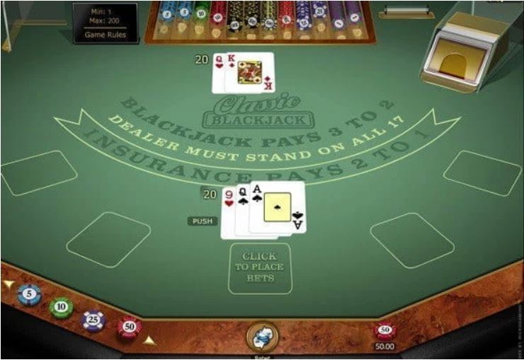 Classic Blackjack Gameplay