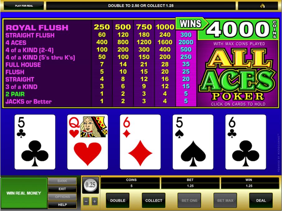 All Aces Poker Gameplay