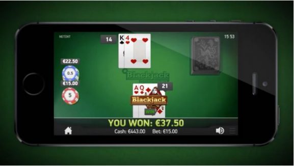 Single Deck Blackjack Professional Series On Mobile Device