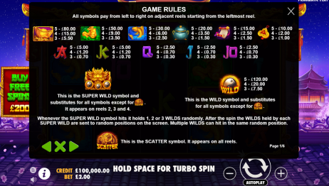 Dragon Hero Slot game rules