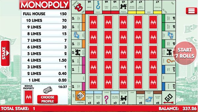 Monopoly Slingo