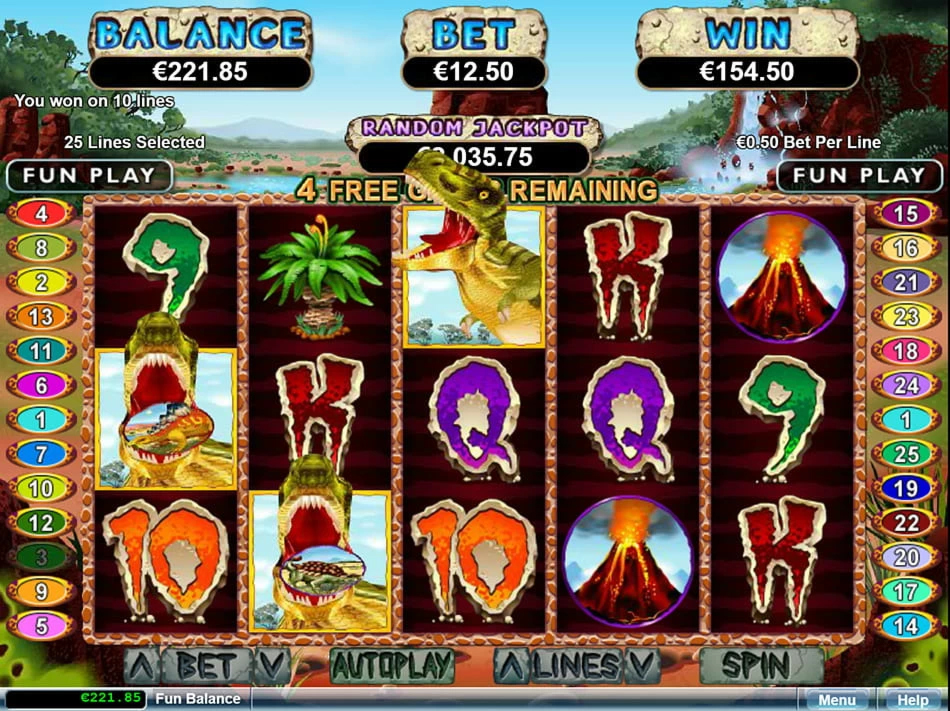 Star TRex Slot Gameplay