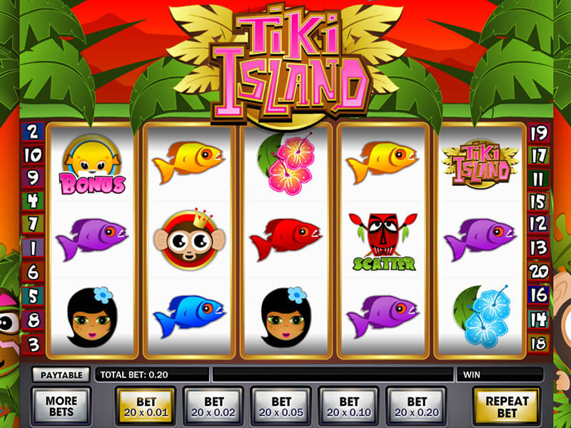 Tiki Island Slot Gameplay